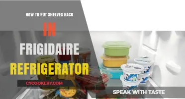 Easy Steps to Reinstall Shelves in Your Frigidaire Fridge