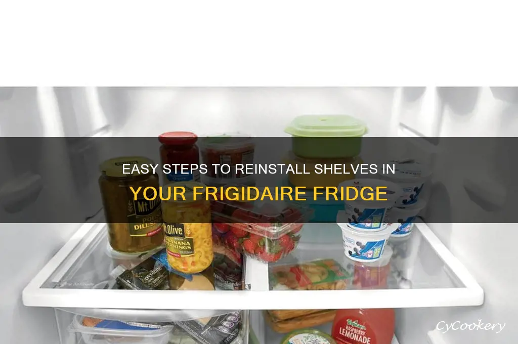how to put shelves back in frigidaire refrigerator