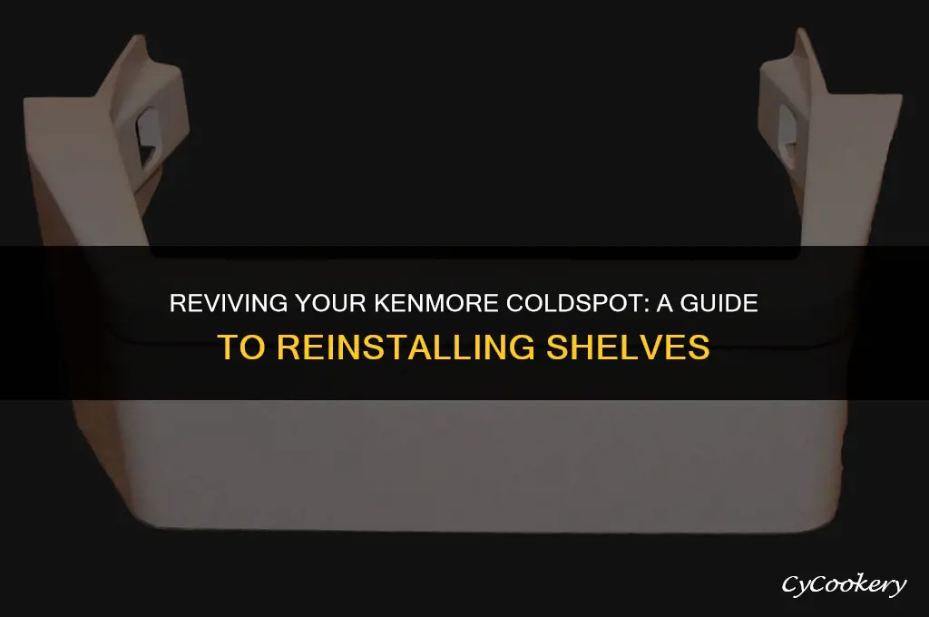 how to put shelves back in kenmore coldspot refrigerator