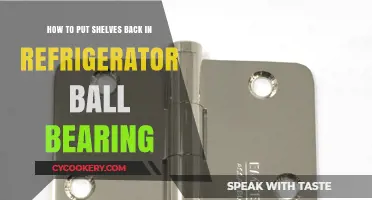 Revamping Your Fridge: A Guide to Reinstalling Ball Bearing Shelves