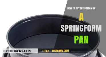Springform Pan: Locking the Bottom Securely