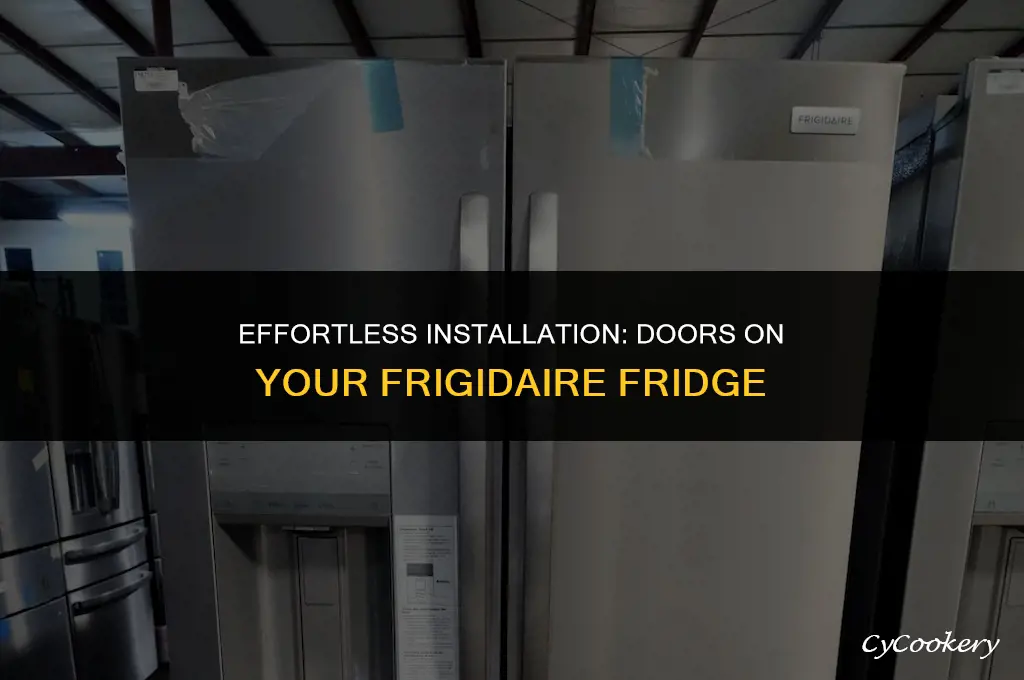 how to put the doors on a frigidaire refrigerator