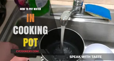 The Cooking Pot: Filling with Water