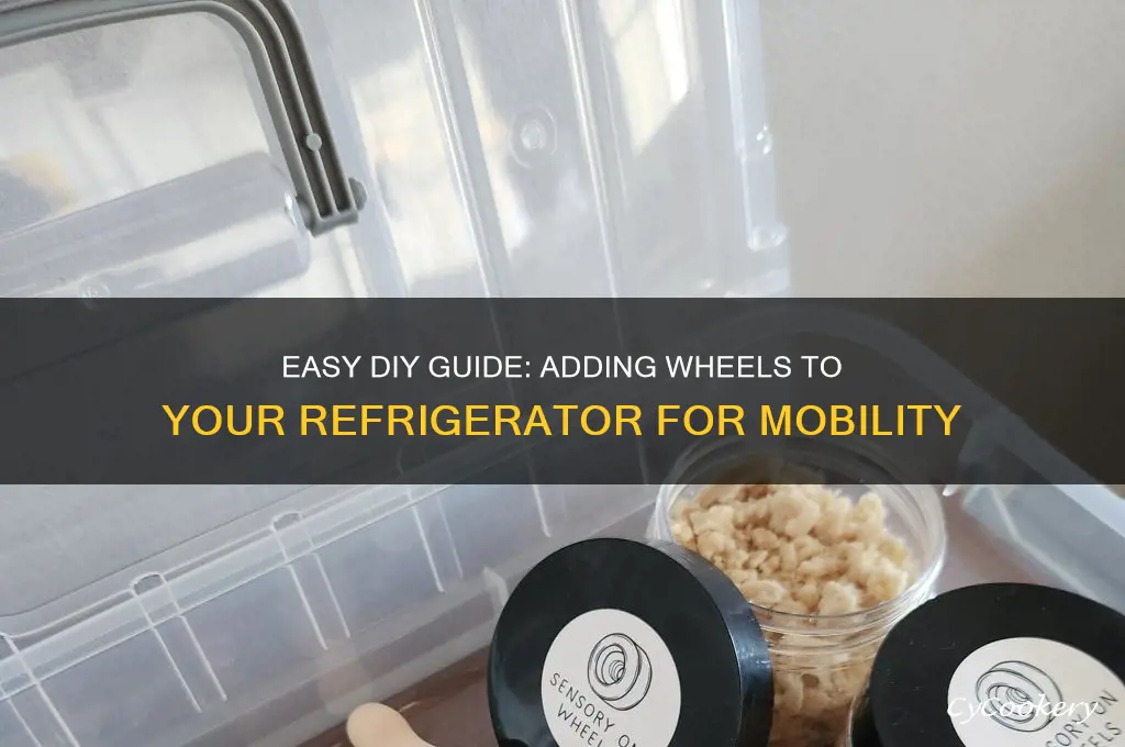 how to put wheels on a refrigerator