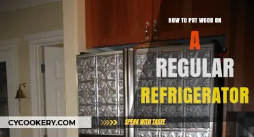 DIY Wooden Facelift: Transforming Your Regular Fridge into a Rustic Masterpiece