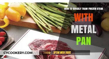 Thawing Frozen Steak: Quickest Method Using a Metal Pan