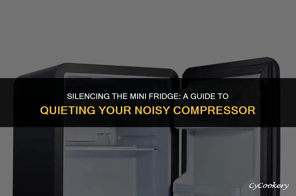how to quiet a noisy mini refrigerator compressor