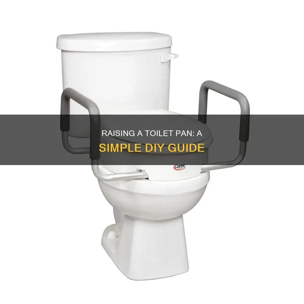 how to raise a toilet pan
