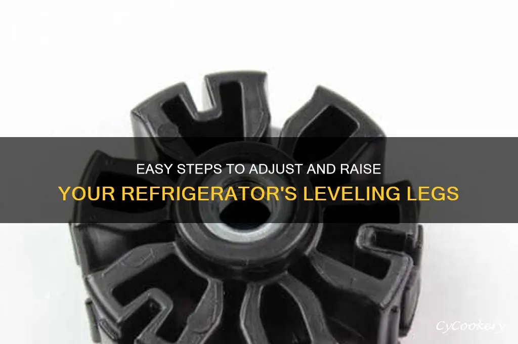 how to raise leveling legs on refrigerator