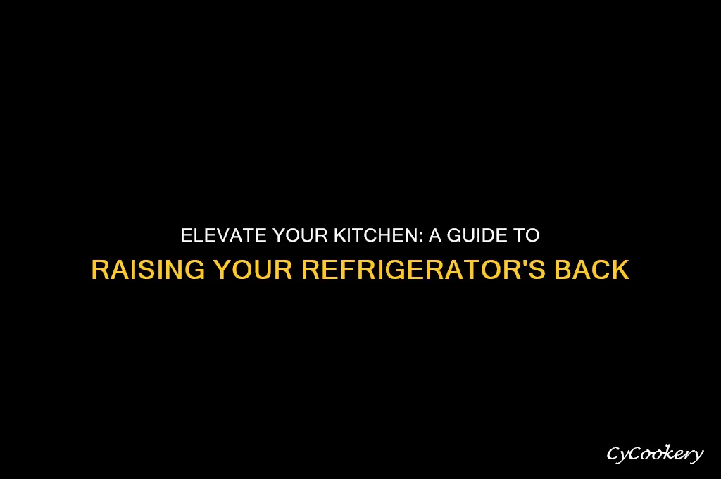 how to raise the back of a refrigerator