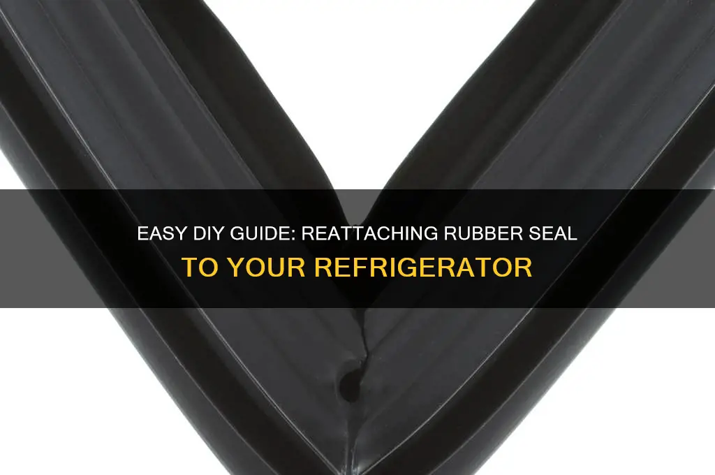 how to re attach rubber to refrigerator