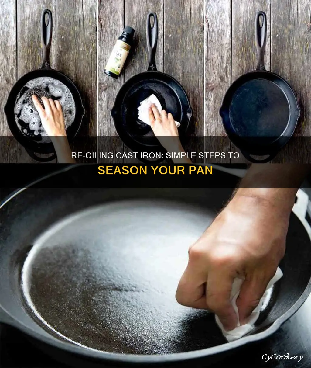 how to re oil a cast iron pan