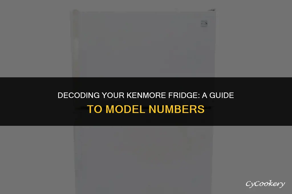 how to read a kenmore refrigerator model number