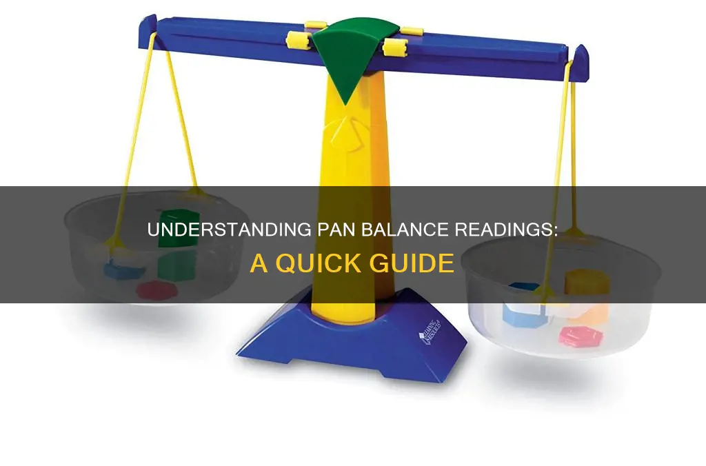 how to read a pan balance
