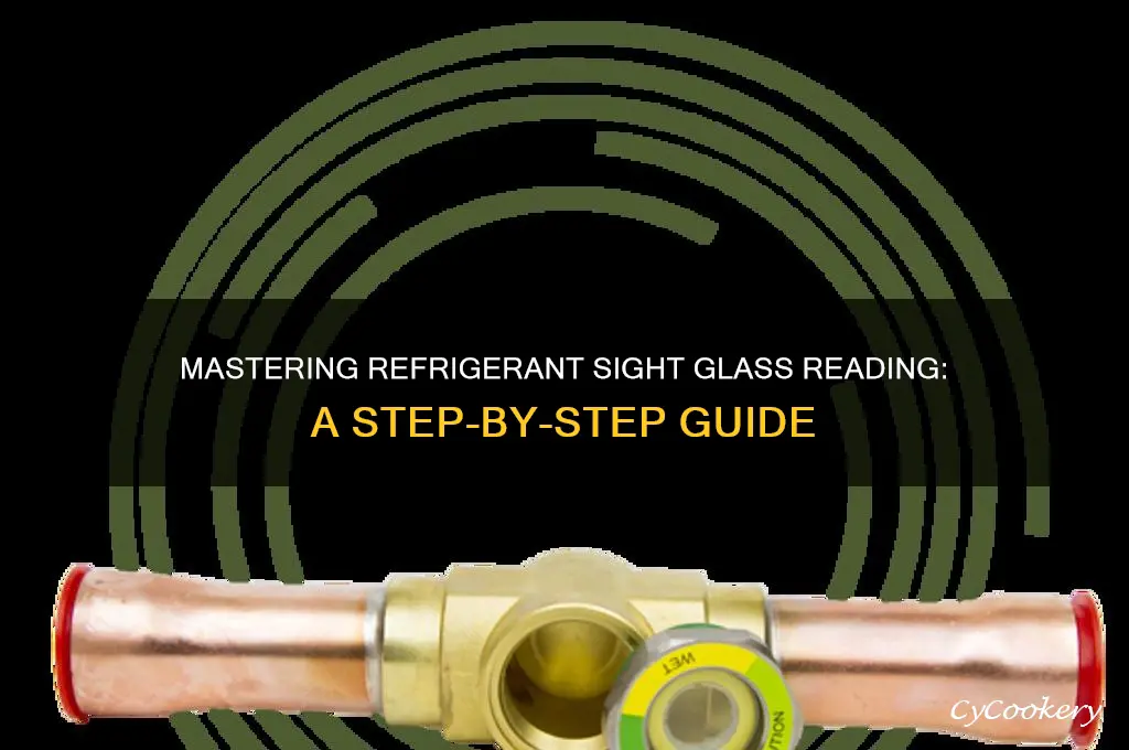 how to read a refrigerant sight glass