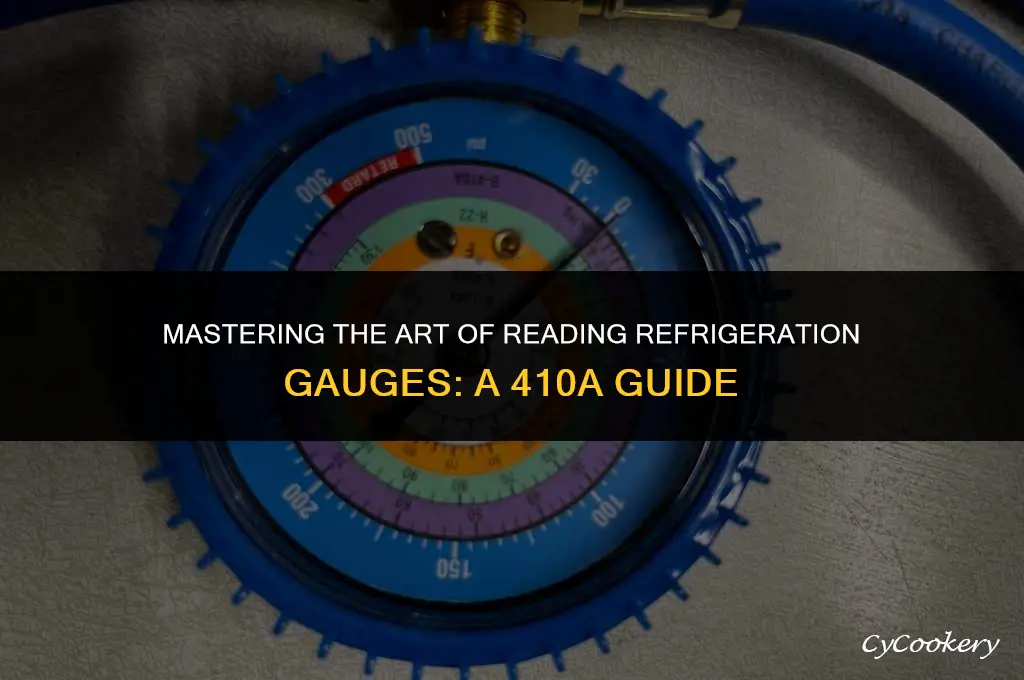 how to read a refrigeration gauge with 410a