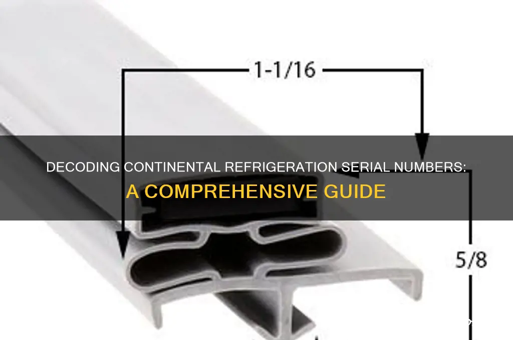 how to read continental refrigeration serial numbers