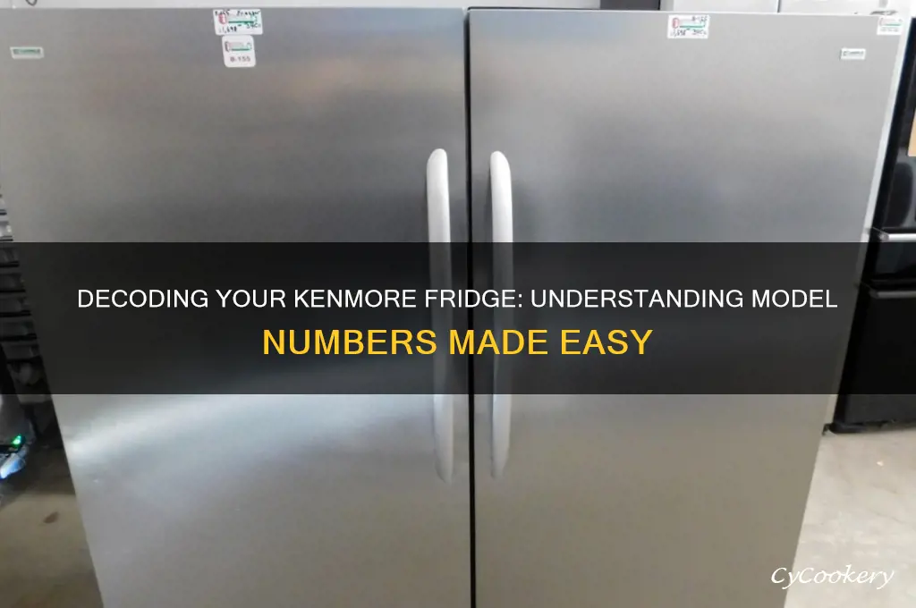 how to read kenmore refrigerator model number