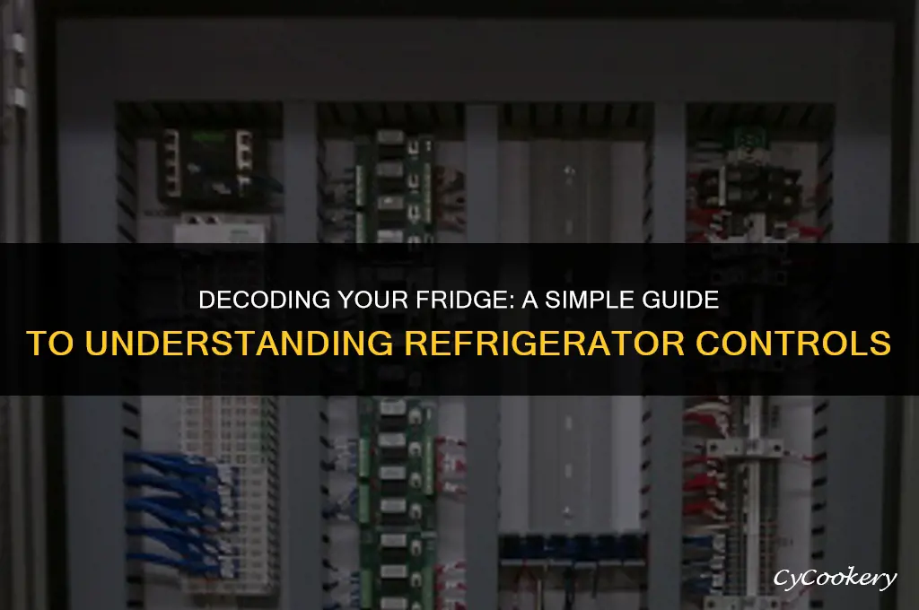 how to read the controls in my refrigerator