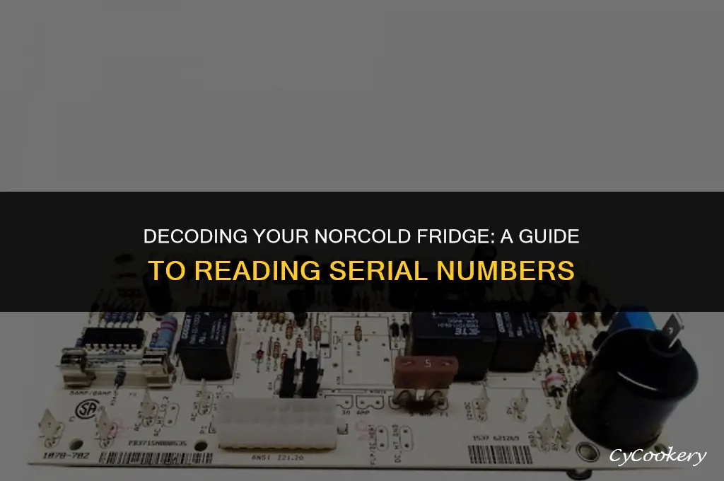 how to read the norcold refrigerator serial number
