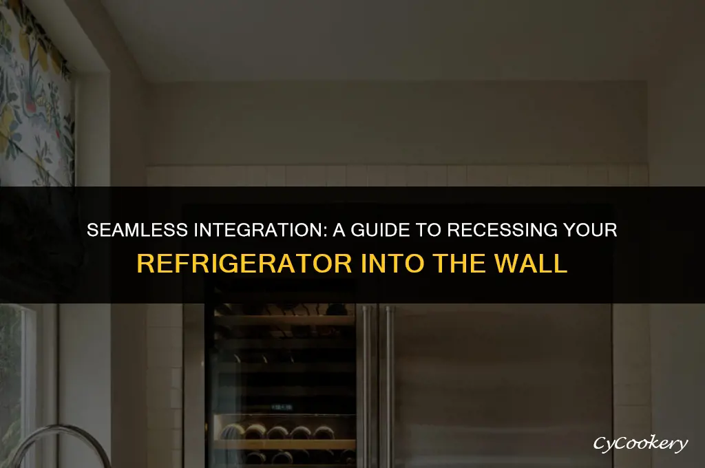 how to recess a refrigerator into a wall