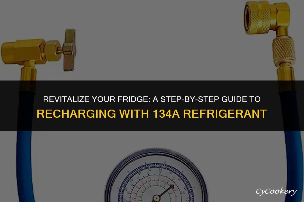how to recharge a refrigerator with 134a refrigerant