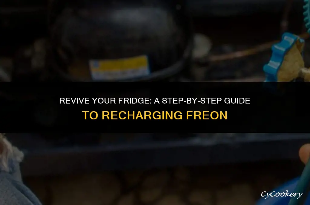 how to recharge freon to repair a refrigerator