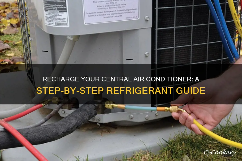 how to recharge refrigerant central air conditioner