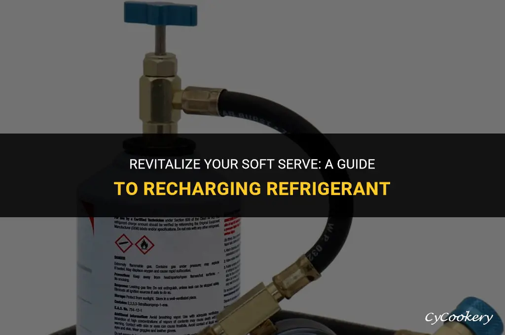 how to recharge refrigerant in a soft serve machine
