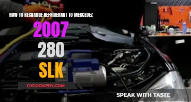 Revitalize Your Ride: Recharging Refrigerant in a 2007 Mercedes SLK 280