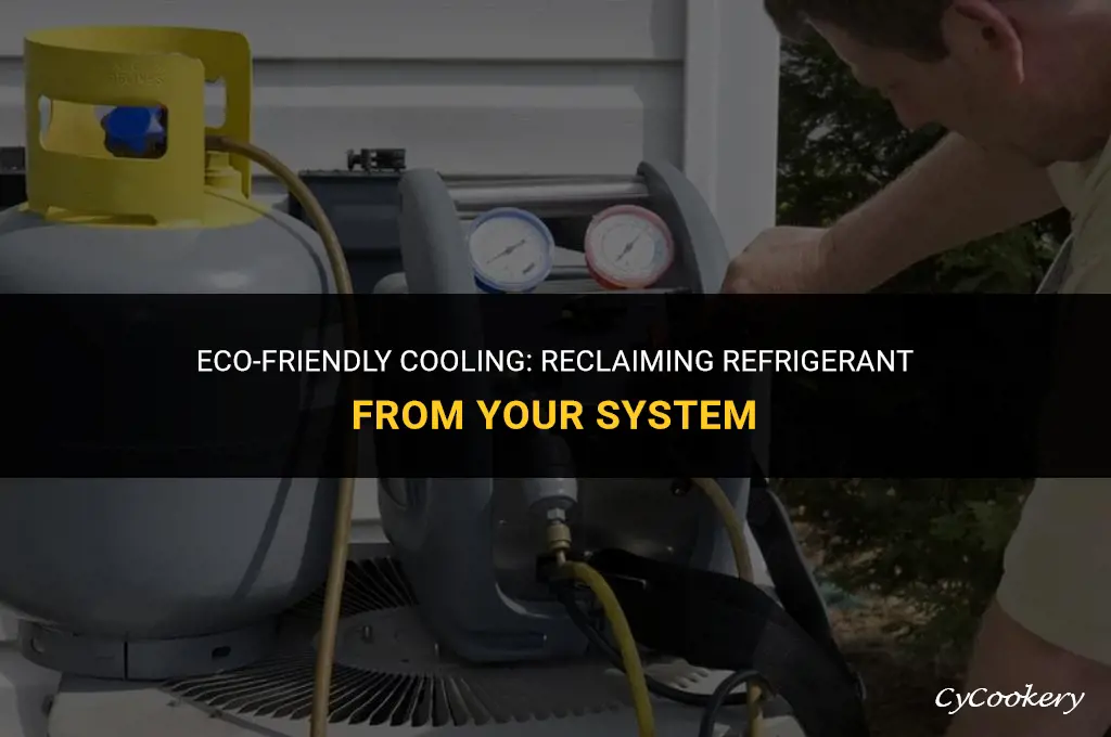 how to reclaim refrigerant from a refrigeration system