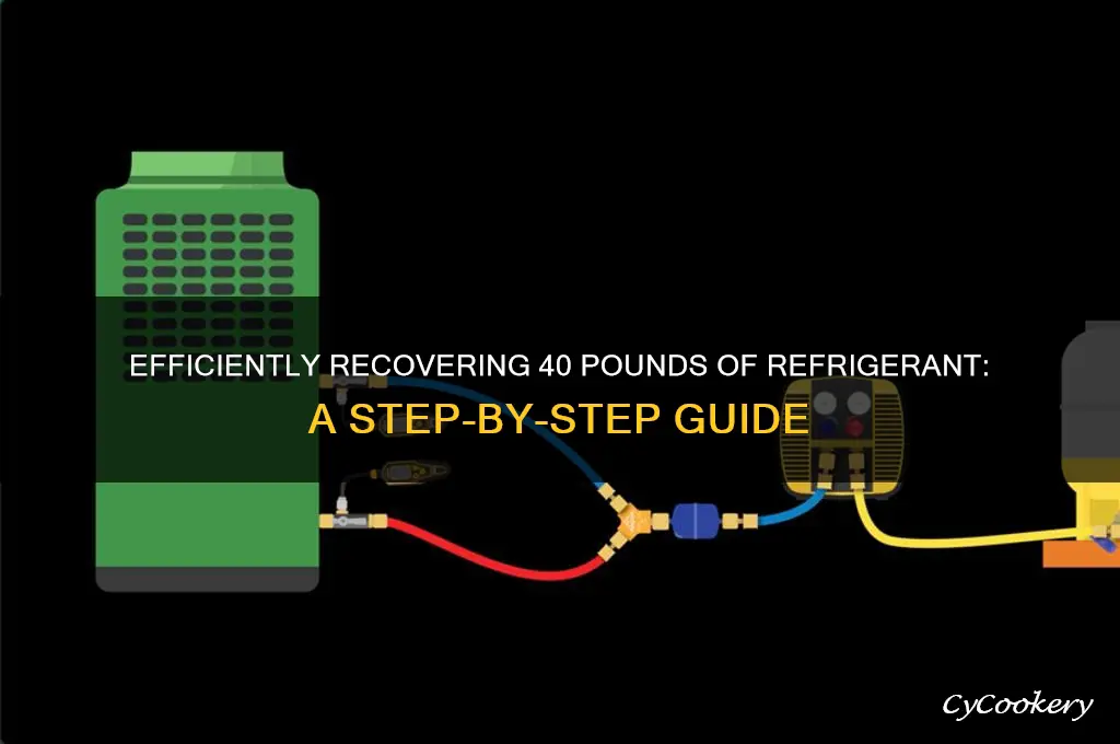 how to recover 40 lbs of refrigerant