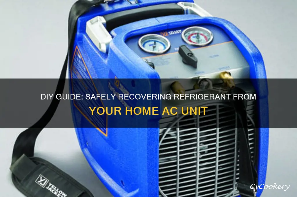 how to recover refrigerant ac unit home