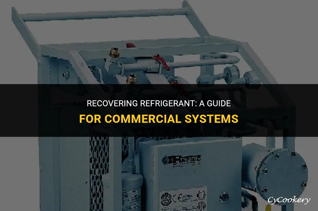 how to recover refrigerant from a commercial refrigeration system