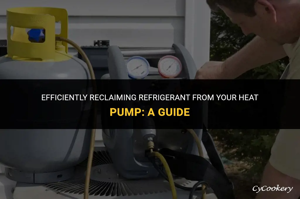 how to recover refrigerant from a heat pump