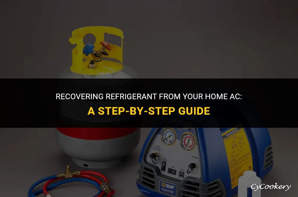 how to recover refrigerant from a home ac system