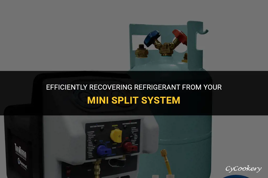how to recover refrigerant from a mini split