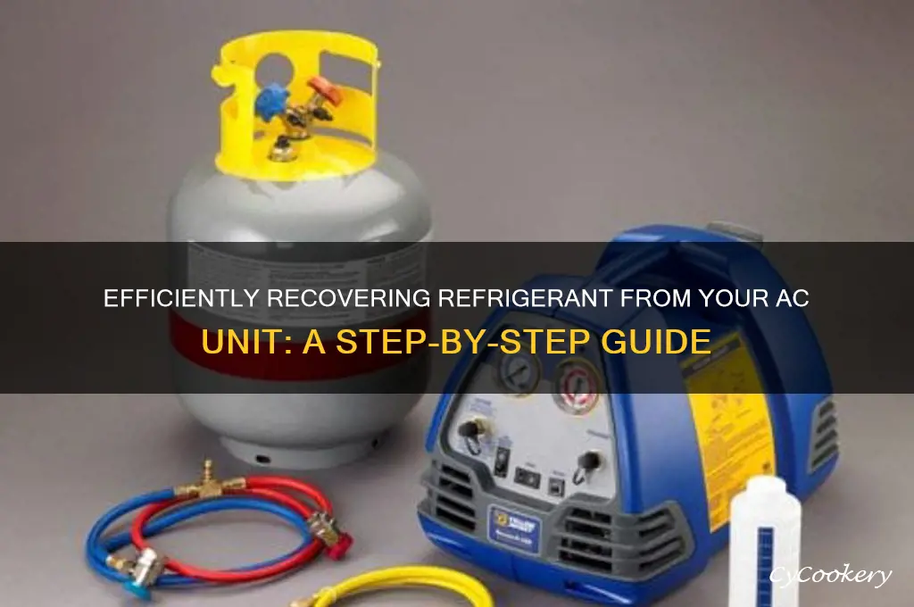 how to recover refrigerant from an ac unit