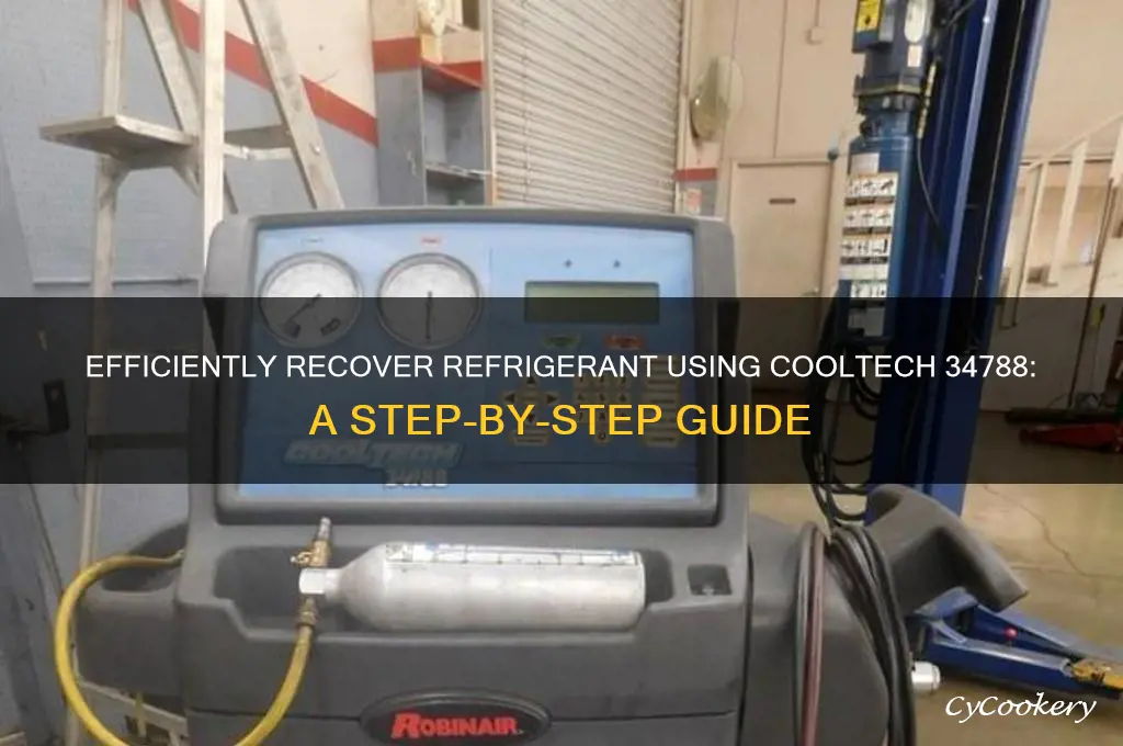 how to recover refrigerant with cooltech 34788