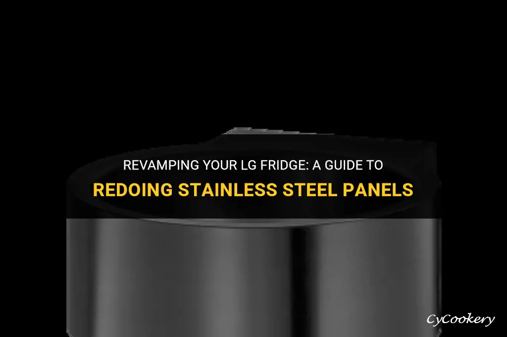 how to redo stainless steel panel on lg refrigerator