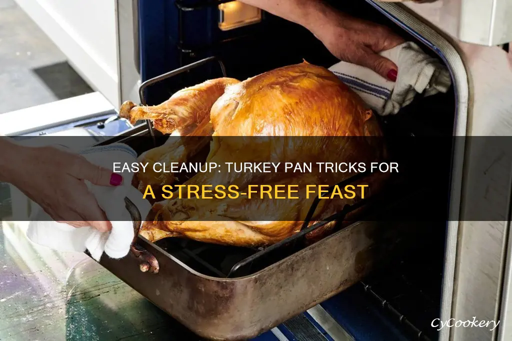 how to reduce cleanup of turkey pan