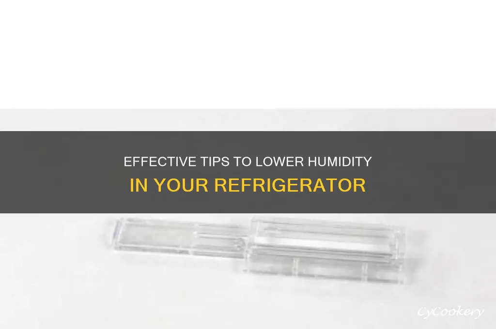 how to reduce humidity in a refrigerator