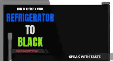 Transform Your Kitchen: A Guide to Refacing Your White Fridge to Black