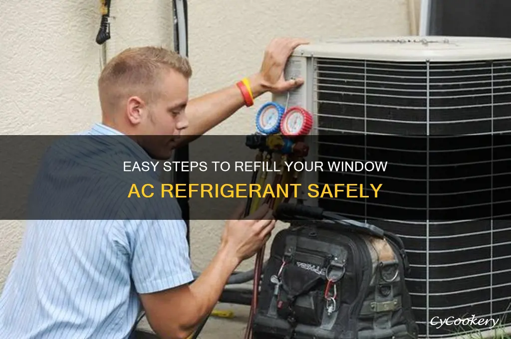 how to refil a window ac refrigerant