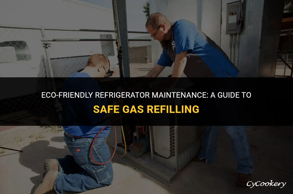 how to refill a domestic refrigerator with gas