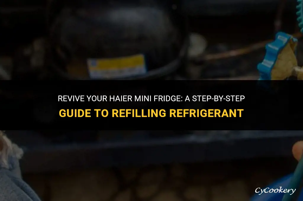 how to refill a haier mini fridge with refrigerant