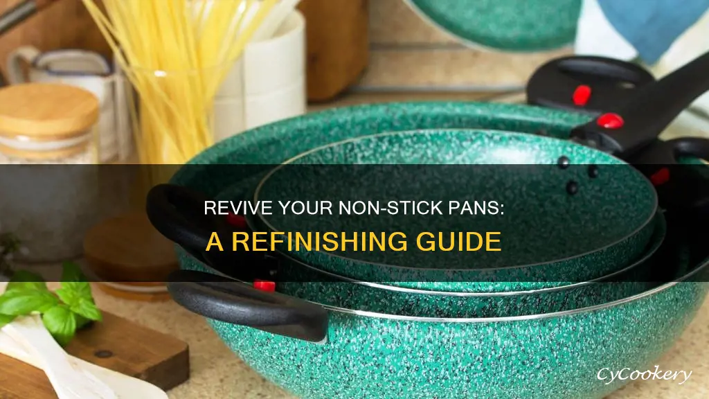 how to refinish non-stick pans