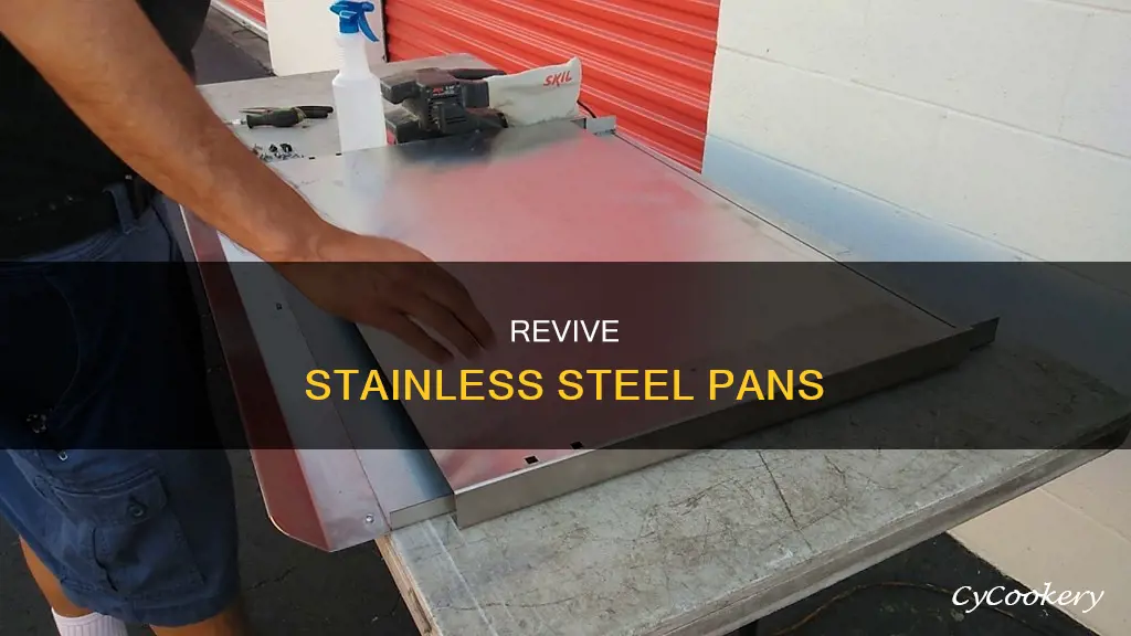 how to refinish stainless steel pans