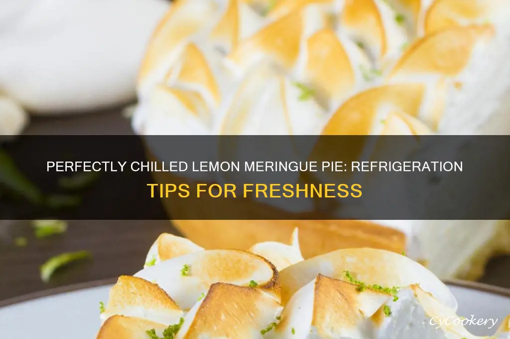 how to refrigerate a lemon meringue pie