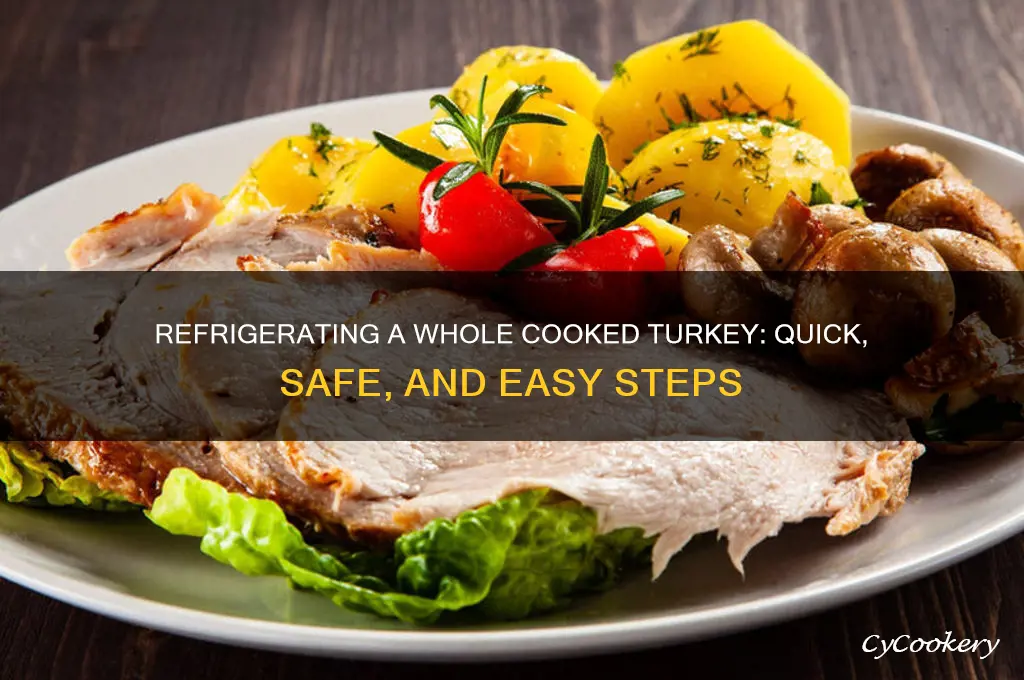 how to refrigerate a whole cooked turkey